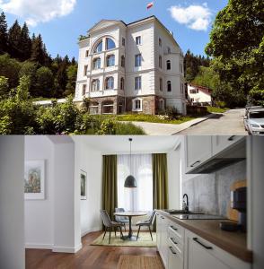 Η κουζίνα ή μικρή κουζίνα στο Apartament Miła 2