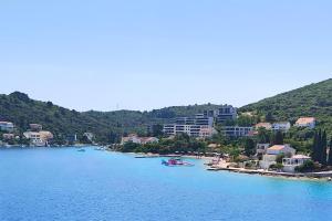 科尔丘拉Korcula Luxury Apartments的海滩上一群船