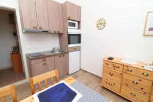 Kuchyň nebo kuchyňský kout v ubytování Apartments Trstenica