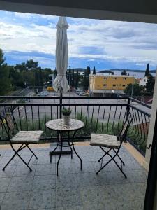 Balkón nebo terasa v ubytování Apartments Trstenica