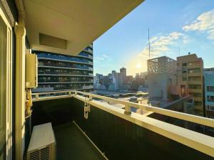 Balkón nebo terasa v ubytování シャルムビルズ松屋町01