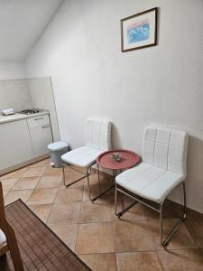 Kuchyň nebo kuchyňský kout v ubytování Apartments Petranic