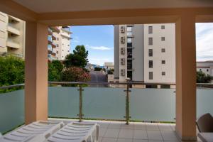 Uma varanda ou terraço em Apartmani Becici