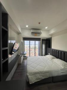 Ένα ή περισσότερα κρεβάτια σε δωμάτιο στο Apartment SeaView, Netflix, HighFloor