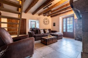 Posezení v ubytování La Joannassiène, maison Ardéchoise de caractère