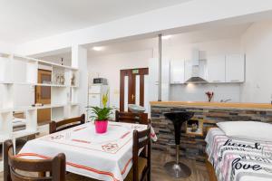 Kuchyň nebo kuchyňský kout v ubytování Apartments Snjezana by El-Pi Tours