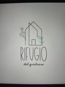 a logo for a real estate company with a house at Rifugio del Quadraro Rome in Rome