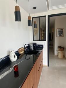 Køkken eller tekøkken på Appartement Vue mer La Baule + 10 billeder