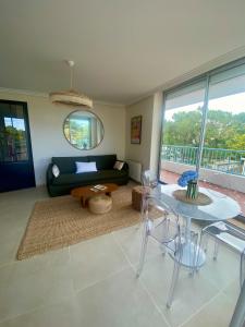 Et opholdsområde på Appartement Vue mer La Baule