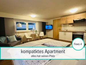Kuchyň nebo kuchyňský kout v ubytování Usedom-Apartmenthaus