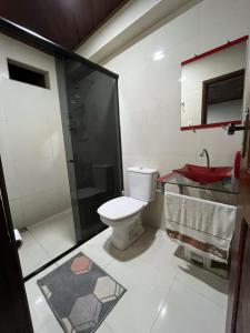 Et badeværelse på Casa por temporada - Cop 30