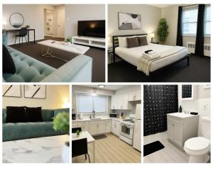 Katil atau katil-katil dalam bilik di Cozy 1BR Apt Near Dining & Shops - Kimball C2
