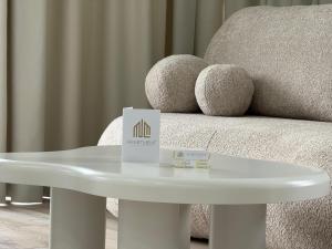 Posezení v ubytování GOLD Apartment - Lotnisko Pyrzowice-Katowice