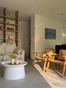 Posezení v ubytování Lagouvardos Beach House