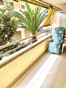 Χώρος καθιστικού στο APARTBEACH NARGAM Vista Playa