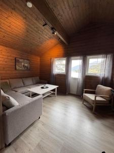 Posezení v ubytování Skottneset Feriesenter