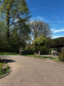 Ein Garten an der Unterkunft Ferienwohnung am Rohrbacherhof Sabine Rück