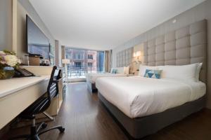Katil atau katil-katil dalam bilik di Hotel BLU