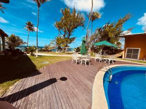 Πισίνα στο ή κοντά στο Village frente ao mar pé na areia