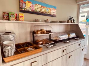 Eldhús eða eldhúskrókur á Boutique Hotel & apartments JT Curaçao
