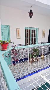 Balkoni atau teres di Riad Nostalgie of Tetouan
