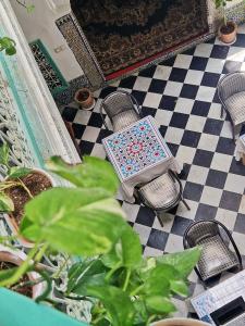 Χώρος καθιστικού στο Riad Nostalgie of Tetouan