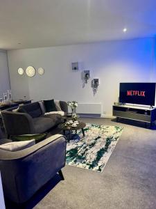 Posezení v ubytování Rotunda -Birmingham City Views