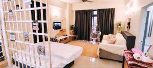 Postel nebo postele na pokoji v ubytování YUYU A12 Honeymoon GVR GENTING HIGHLAND + 148 fotografií