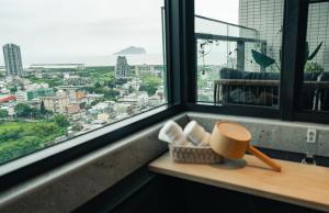 Γενική άποψη της πόλης Toucheng ή θέα της πόλης από  αυτό το ξενοδοχείο διαμερισμάτων