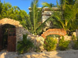 Zahrada ubytování La Casa de Mia Holbox