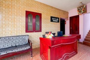Posezení v ubytování Super Hotel O Nemeli Road Sriram Nagar