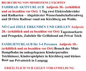 lista czcionek używanych w grze w obiekcie Sommerfrische Waldviertel w mieście Kirchberg am Walde