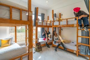 Postel nebo postele na pokoji v ubytování The Social Stays Bir formerly ArtBuzz