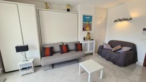 Posezení v ubytování Appartement 2P Terrasse Cannes Croisette Beach 100 meters