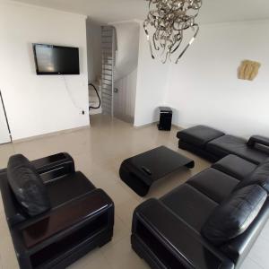 Χώρος καθιστικού στο Luxury Villa Beachfront