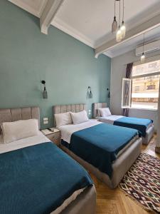 Voodi või voodid majutusasutuse Cheers Hostel Cairo toas