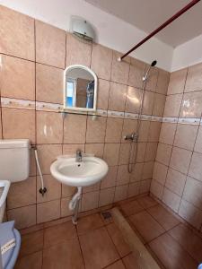 Koupelna v ubytování Casa Bucuria Henri Coanda