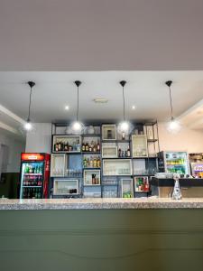 Kuchyň nebo kuchyňský kout v ubytování Hotel Admiral Vinkovci