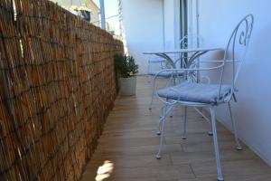 Balkón nebo terasa v ubytování Sunny Day apartments
