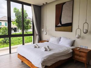Llit o llits en una habitació de 云栖别院 Cloudrest Villa