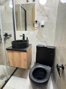 Koupelna v ubytování Apartmani Popivoda