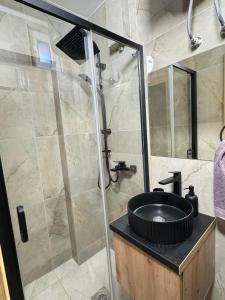 Koupelna v ubytování Apartmani Popivoda