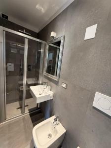 Koupelna v ubytování Hotel B&B Sole