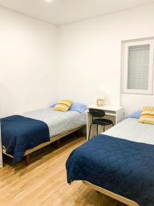 Uma cama ou camas num quarto em Casas Sao Luis