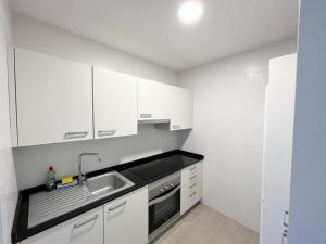 Kuchyň nebo kuchyňský kout v ubytování New central Residencie