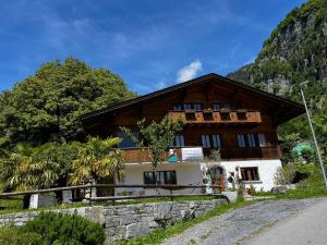 KienholzAlpine feeling & lakeside的山边的房子