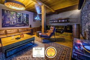 Χώρος καθιστικού στο DOMA u nás Boutique hotel & spa