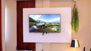 TV a/nebo společenská místnost v ubytování Rose Apartment in Najjera
