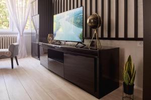 TV a/nebo společenská místnost v ubytování Emili apartman