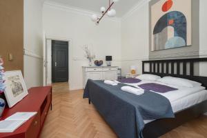 Posteľ alebo postele v izbe v ubytovaní Exclusive Old Town Apartment by Noclegi Renters